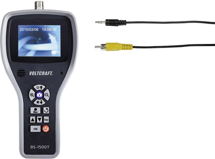 Aufbewahrungskoffer, USB-Kabel, Netzteil, AV-Kabel, LiPo-Akku, Linsen-Reinigungsset, BS-1500T Grundgerät, 8 GB SD-Karte, Gummi-Holster, 8-pin Spiralverlängerungskabel, 8-pin to 5-pin Adapter