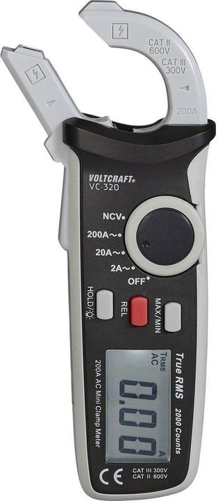 Produktbild Voltcraft AC-TrueRMS-Stromzange (CAT II 600V, CAT III 300V, Zangenstrommesser)
