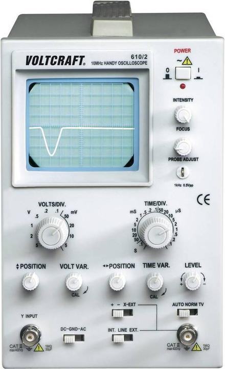 Immagine prodotto Voltcraft Oscilloscopio analogico AO 610 10 M (CAT II 400V)