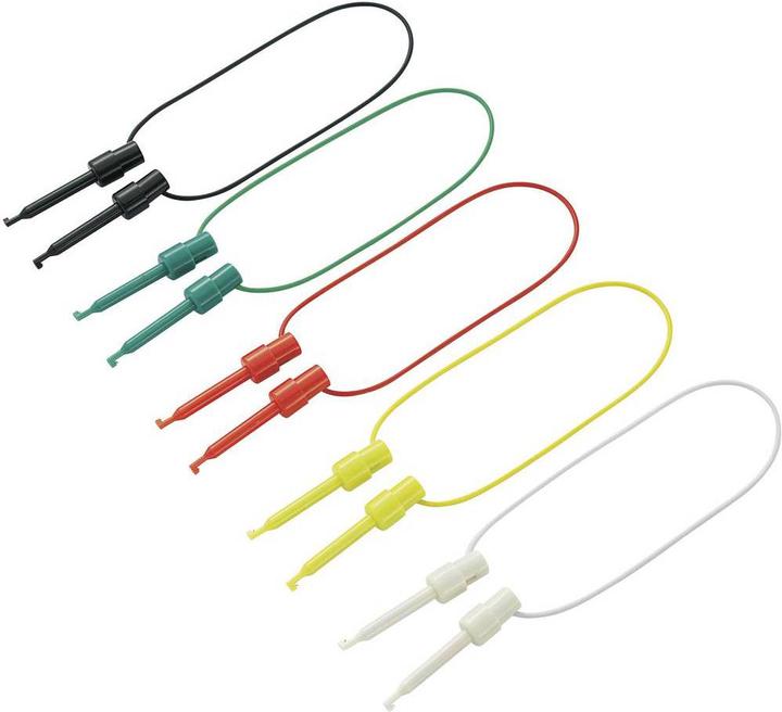 Produktbild Voltcraft Prüfklipp-Kabel-Set 58 mm (0.28 m)