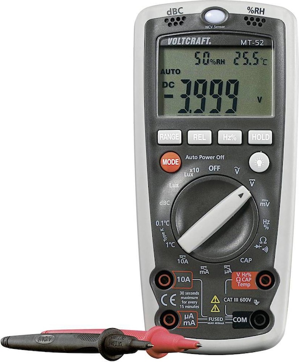 Image du produit Voltcraft Multitester MT-52 (CAT III 600V)