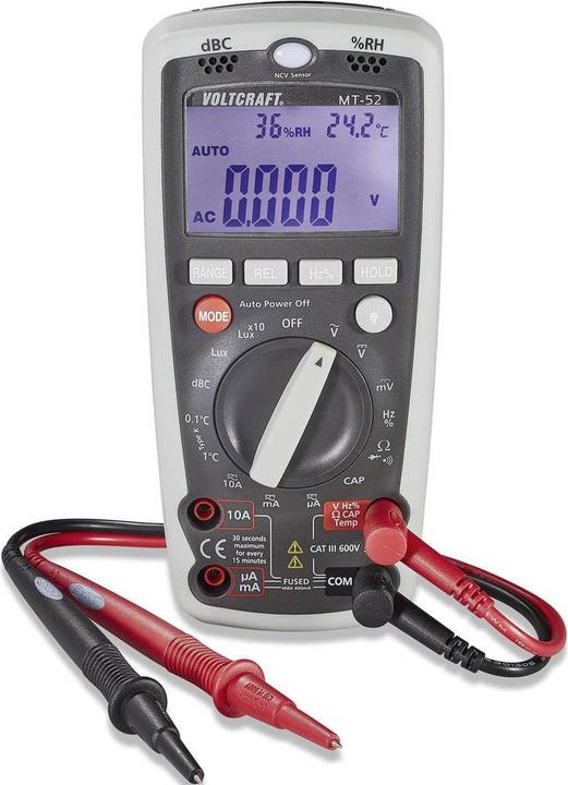 Image du produit Voltcraft Multitester MT-52 (CAT III 600V)