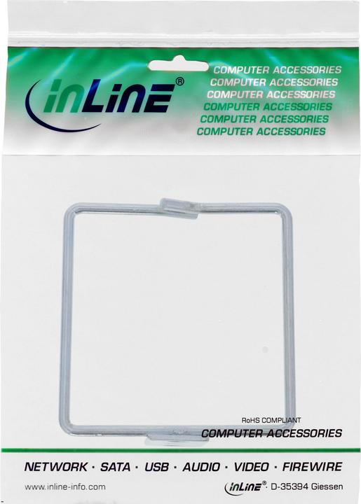 Actual product image InLine ® Cable bracket, metal, galvanized, 80x80mm