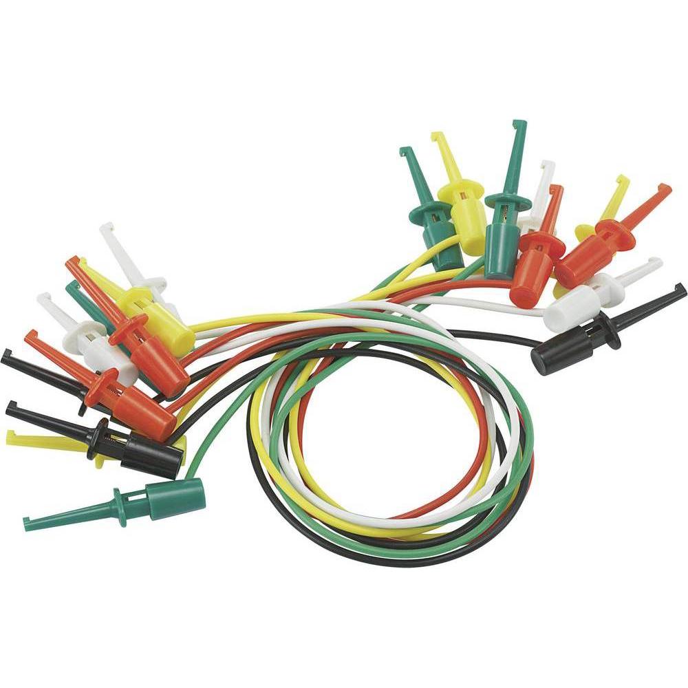 Voltcraft, Kabelleitung, Prüfklipp-Kabel-Set 40 mm (0.28 m)