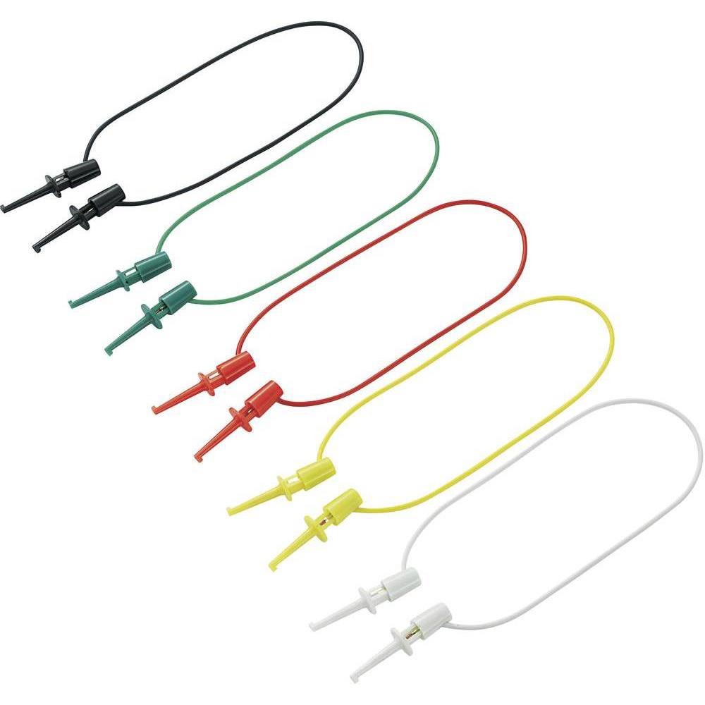 Thumbnail - Voltcraft, Kabelleitung, Prüfklipp-Kabel-Set 40 mm (0.28 m)