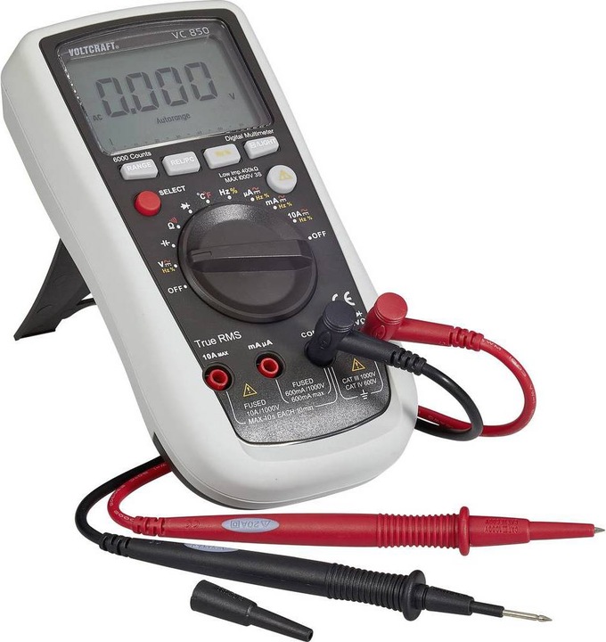 Produktbild Voltcraft Digital-Multimeter VC-850 - ISO kalibriert (CAT III 1000V, CAT IV 600V)