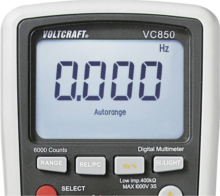 Produktbild Voltcraft Digital-Multimeter VC-850 - ISO kalibriert (CAT III 1000V, CAT IV 600V)