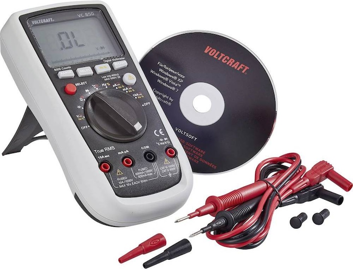 Produktbild Voltcraft Digital-Multimeter VC-850 - ISO kalibriert (CAT III 1000V, CAT IV 600V)