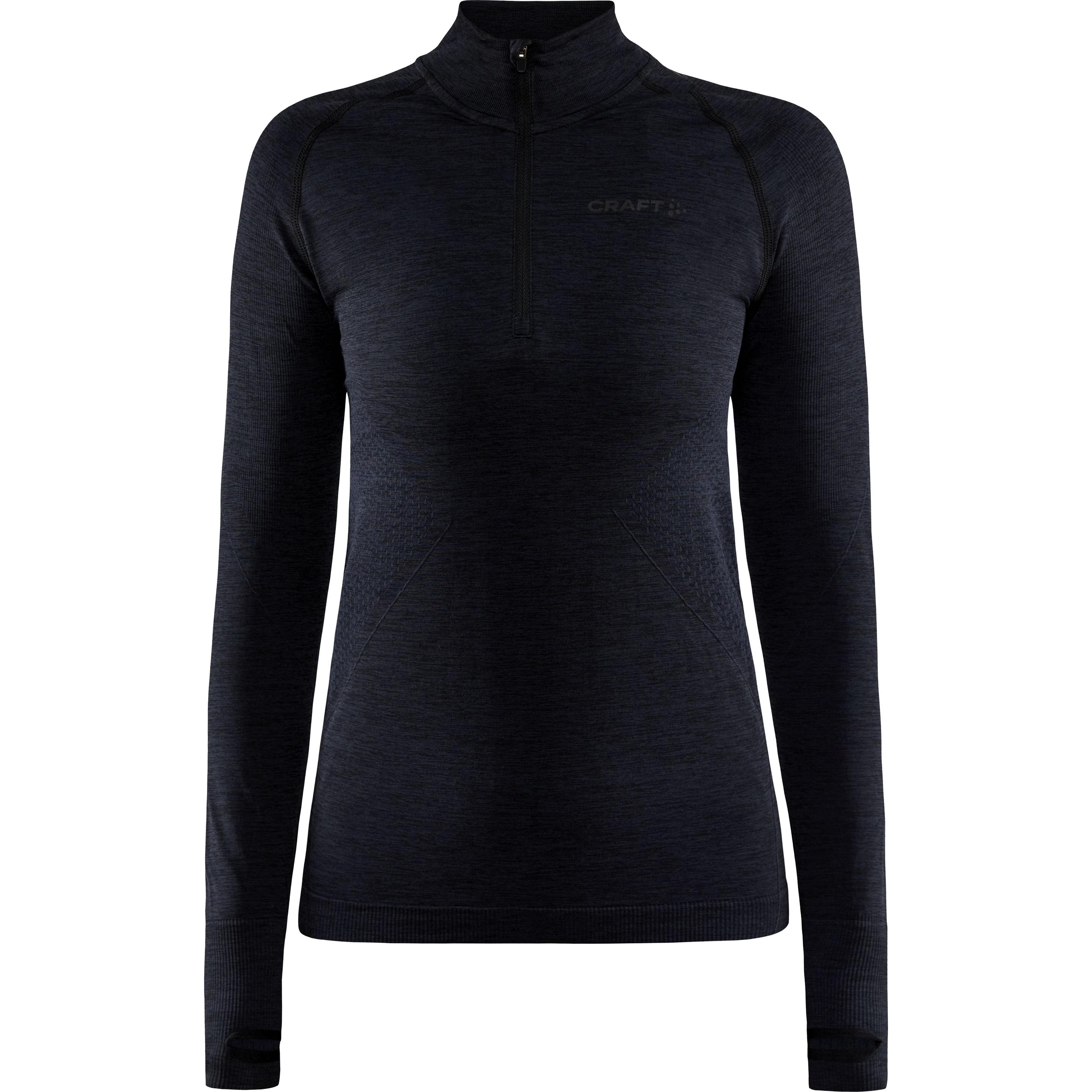 Craft, Damen, Funktionsshirt, Core Dry Active Comfort HZ Longsleeve (L), Schwarz, L
