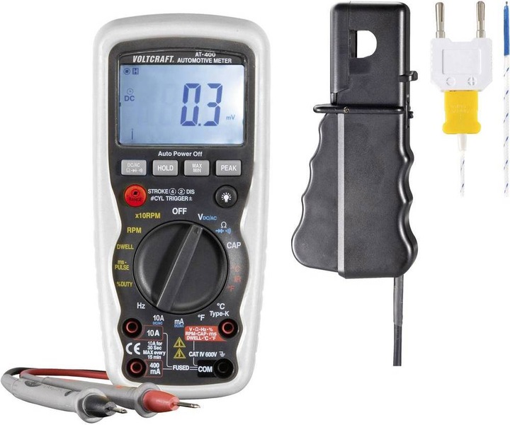 Voltcraft Multimètre numérique pour l'automobile (CAT IV 600V)
