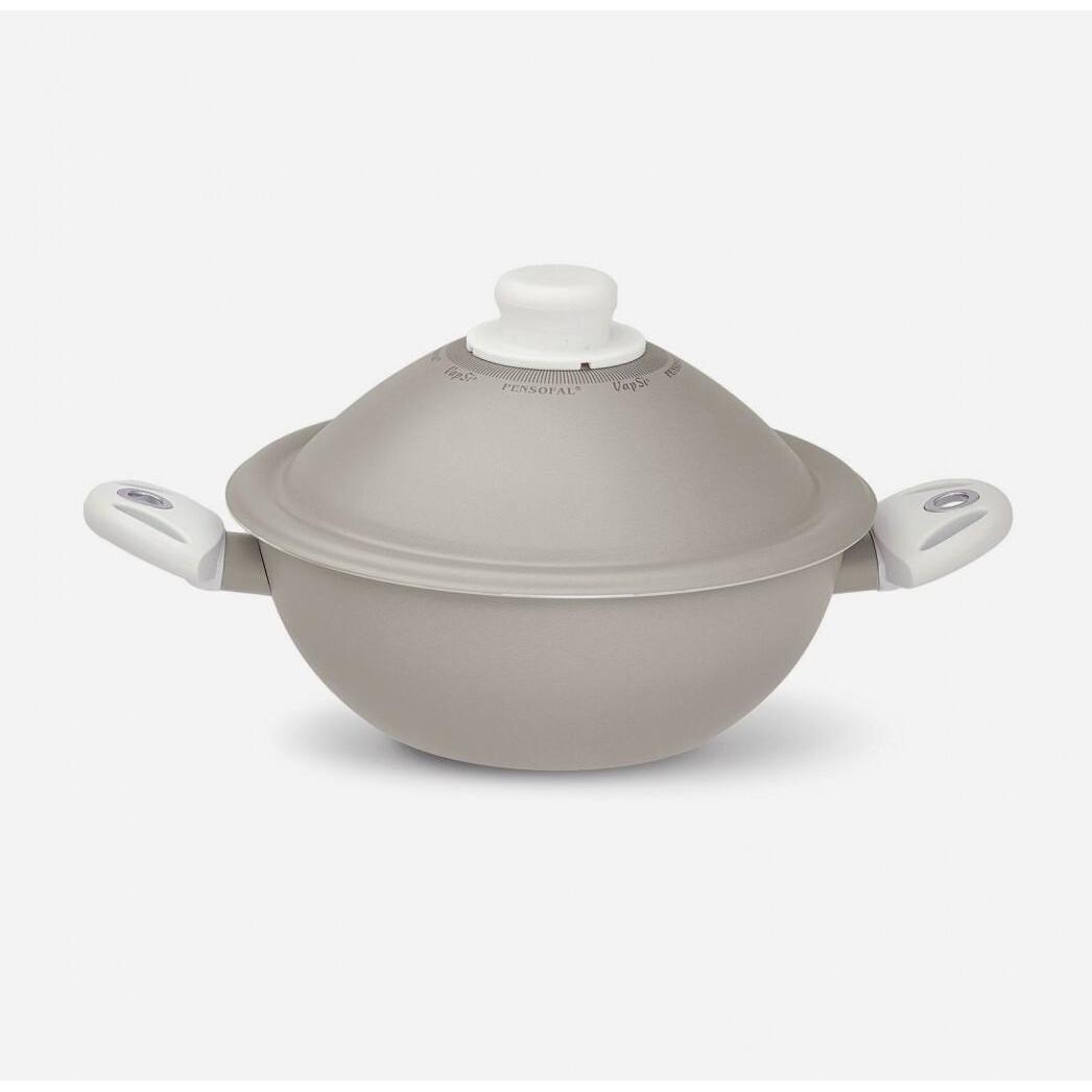 Pensofal Bianco Baltas Diamond Vapsi 24 Cm (2 Maniglie Con Coperchio) 6316, Padella + Pentola,
