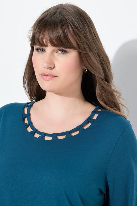 Produktbild Ulla Popken Pyjama, Blüten, Rundhals, Langarm, Taschen (42, 44)