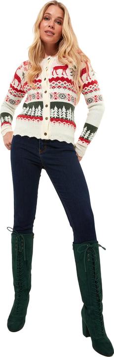 Produktbild Joe Browns Scalloped Fair Isle Knitted Cardigan (40)
