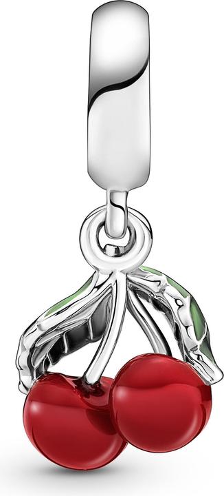 Actual product image Pandora Asymmetrical Cherry Fruit (Silver 925, Enamel)