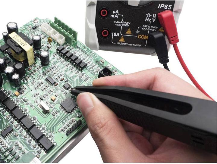 Actual product image Voltcraft Measuring lead 1.14m with tweezers