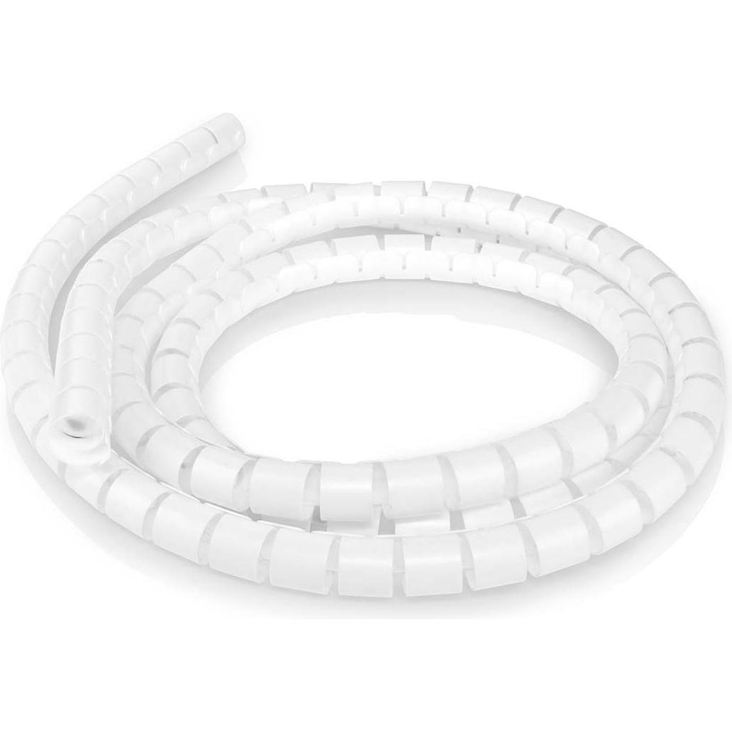 Nedis, Kabelschutz + Kabelführung, Kabelmanagement Hülse 2.00 m 1 Stück max. Kabeldicke: 22 mm PE Weiss (Kabeldurchlass,...