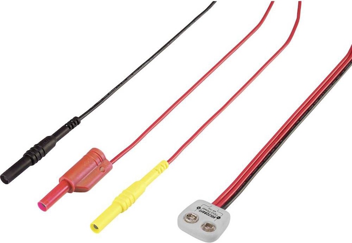 Voltcraft Measuring adapter MB-704 type T for 9V block battery