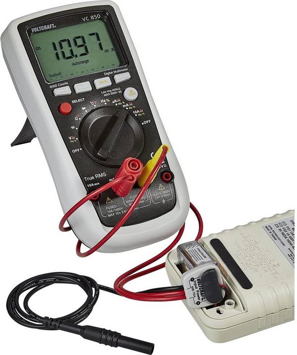 Actual product image Voltcraft Measuring adapter MB-704 type T for 9V block battery