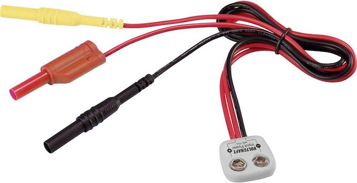 Actual product image Voltcraft Measuring adapter MB-704 type T for 9V block battery