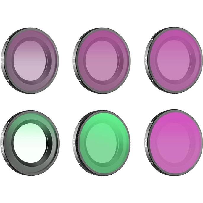 Sunnylife Set of 6 1/4 Black Mist + CPL + ND8 + ND16 + ND32 + ND64 filters for Osmo Nano, Filtro fotografico