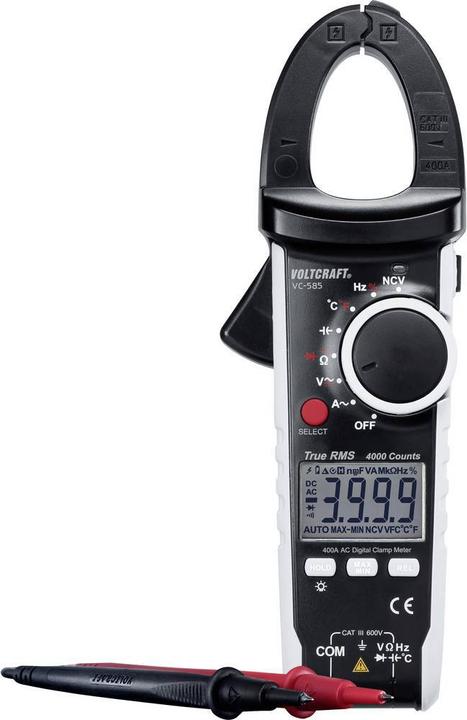 Voltcraft Digital TrueRMS AC Current Clamp Multimeter VC585 (CAT III 600V)