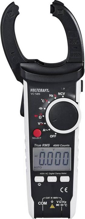 Actual product image Voltcraft Digital TrueRMS AC Current Clamp Multimeter VC585 (CAT III 600V)