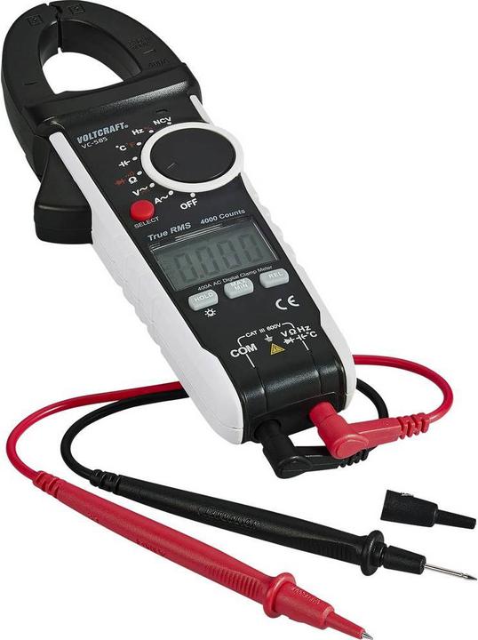 Actual product image Voltcraft Digital TrueRMS AC Current Clamp Multimeter VC585 (CAT III 600V)
