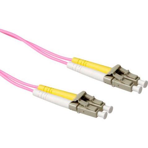 ACT 15 meter LSZH Multimode 50/125 OM4 fiber patch cable duplex with LC connectors (U/FTP, CAT7, 15 m), Netzwerkkabel
