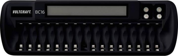 Produktbild Voltcraft Rundzellen-Ladegerät BC16 (1 Stk., 9V Block, AAA, AA, Ladegerät ohne Akku)