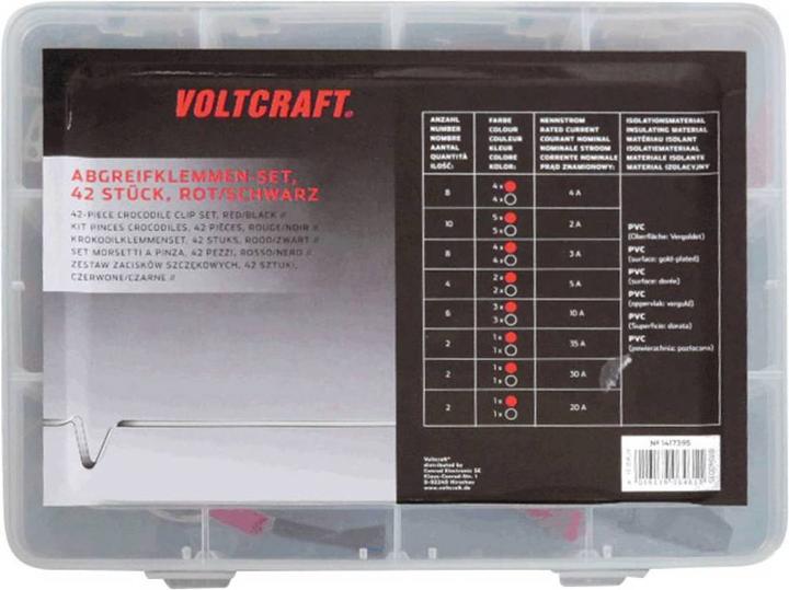 Image du produit Voltcraft Kit de pinces crocodiles 42 pcs.