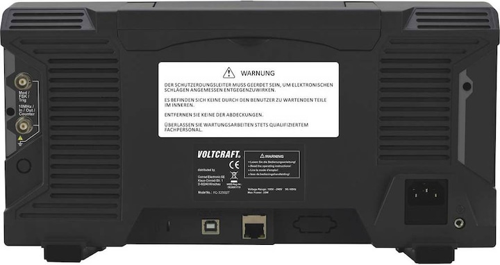Image du produit Voltcraft Générateur de signaux arbitraires 250 MHz à deux canaux avec commande par écran tactile