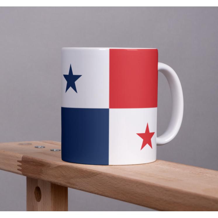 Tinisu, Tasse, Panama Tasse Flagge Pot Kaffeetasse National Becher Kaffee Cup BÃ¼ro Tee (325 ml, 1 x)