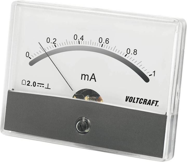 Actual product image Voltcraft Analog Panelmeter Panelmeter AM 86X65/1mA/DC