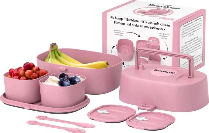 Produktbild Bumpli Lunchbox mit Sticker Set Rosa