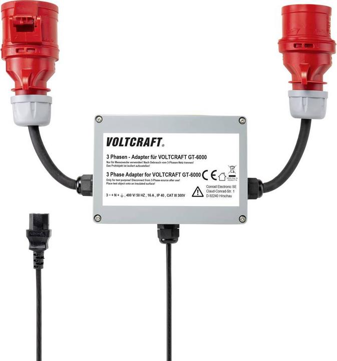 Immagine prodotto Voltcraft Adattatore a spina di misura 3 fasi CEE 16A (Adattatore)