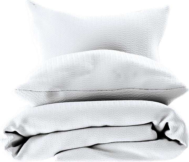 Actual product image Lotus Bettwaren Bettwäsche Satin Seersucker uni (Duvet cover, 160 x 240 cm)