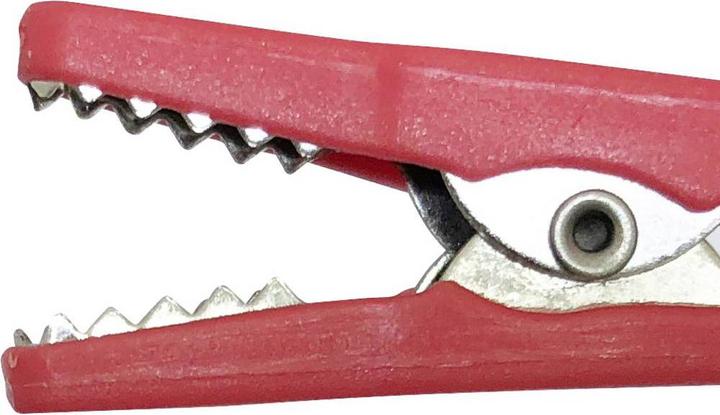 Image du produit Voltcraft Pince crocodile mâle 4 mm CAT III 1000 V, CAT IV 600 V Noir, Rouge MSK-104