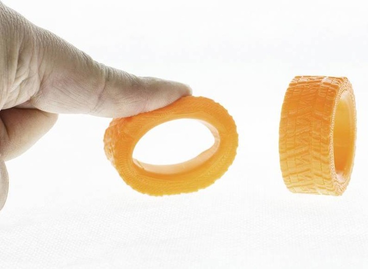 Actual product image Polymaker PD01006 PolyFlex TPU-95A Filament TPU flexible 1.75 mm 750 g Orange 1 (TPU, 1.75 mm, 750 g, Orange)