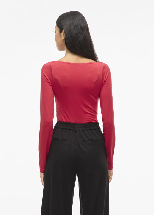 Immagine prodotto Vila VIKANA Wasserfall-Ausschnitt Oberteil mit langen Ärmeln (S)