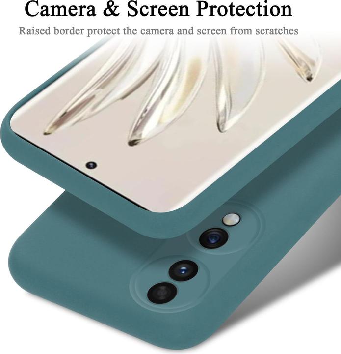Actual product image Cadorabo Bumper Case for Honor 70 TPU Liquid Silicone Cover for Honor 70 (LG F70)