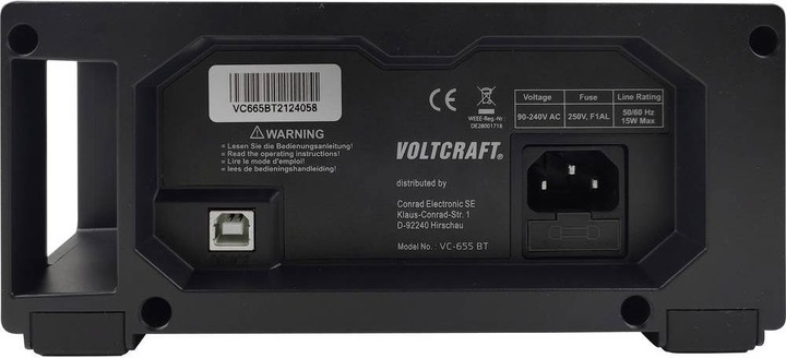 Actual product image Voltcraft VC 655 BT (CAT II 600V, CAT I 1000V)