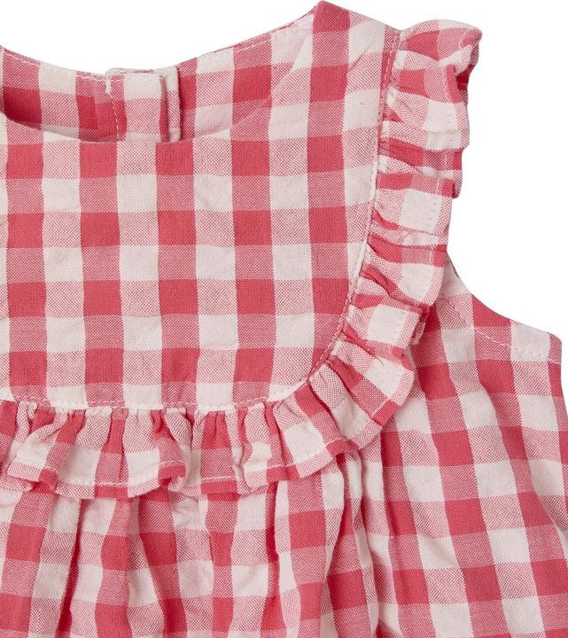 Produktbild Vertbaudet Baby-Set mit Vichykaro: Kleid & Slip (74)