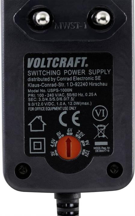 Produktbild Voltcraft Usps-1000N Stecker-Netzteil