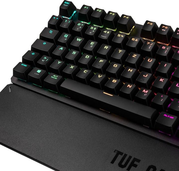 Actual product image ASUS TUF K3 Kailh Raudona (90MP01Q0-BKDA00) (DE, Cable)