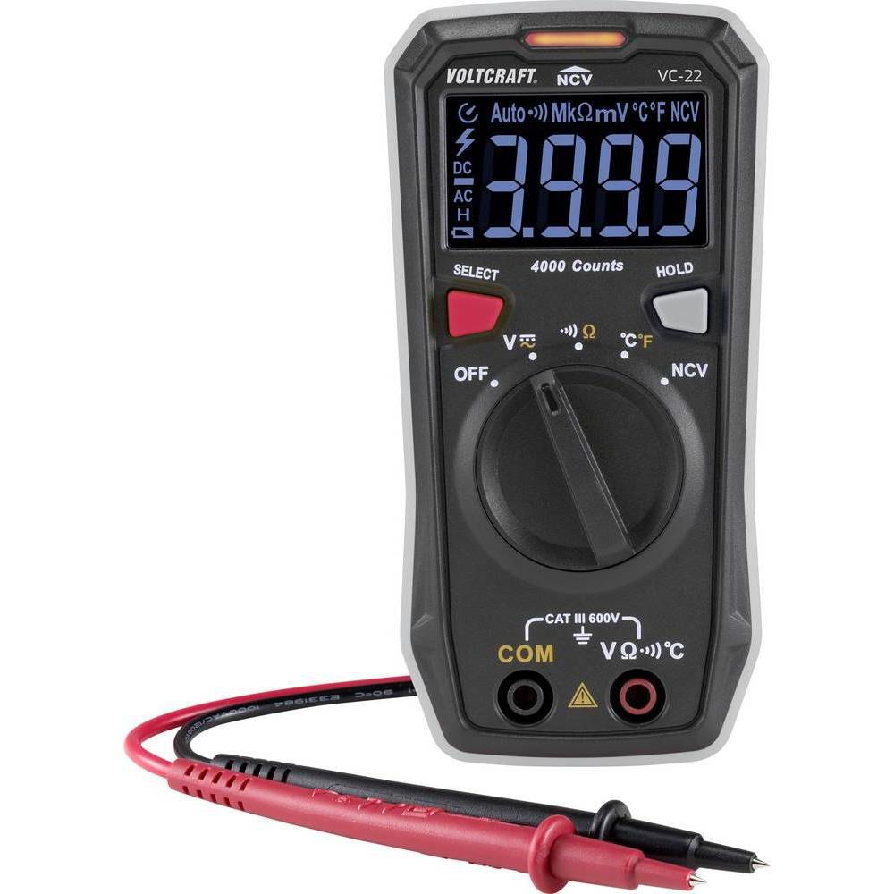 Voltcraft, Multimeter, VC-22 Digital Multimeter (CAT III 600V)