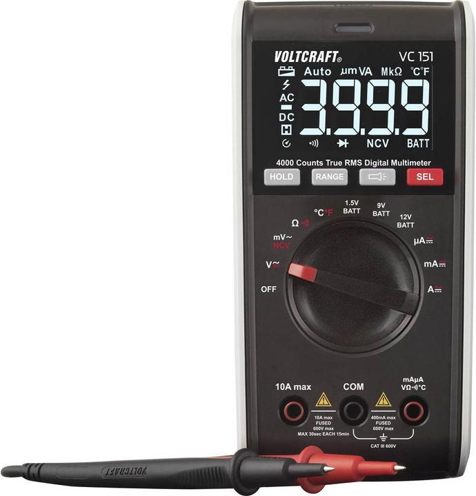 Voltcraft VC151 Digital Multimeter (CAT III 600V)