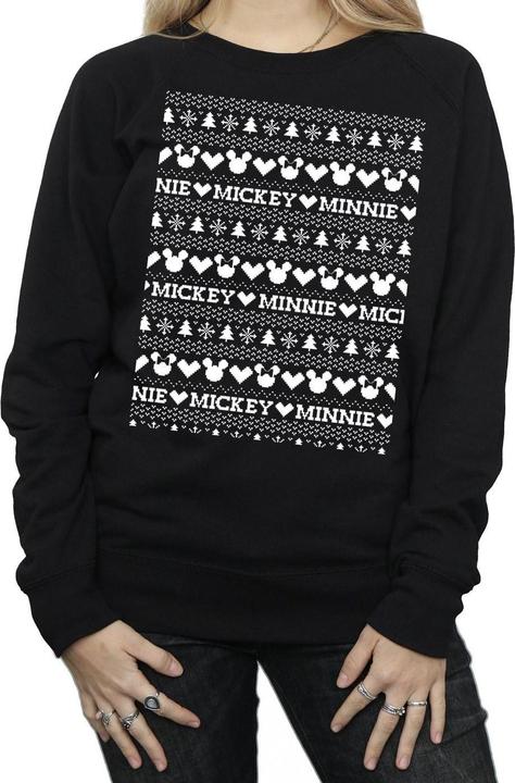 Immagine prodotto Disney Mickey And Minnie Christmas Fair Isle Felpa Donna (XL)