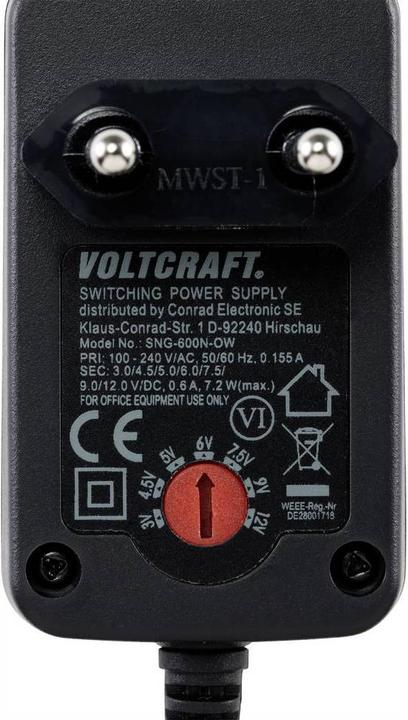 Produktbild Voltcraft Sng-600N-Ow Steckernetzteil