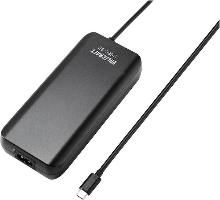 Image du produit Voltcraft USBC-90 Adaptateur secteur pour ordinateur portable 90 W 5 V/DC 9 12 15 20 V/DC (90 W)