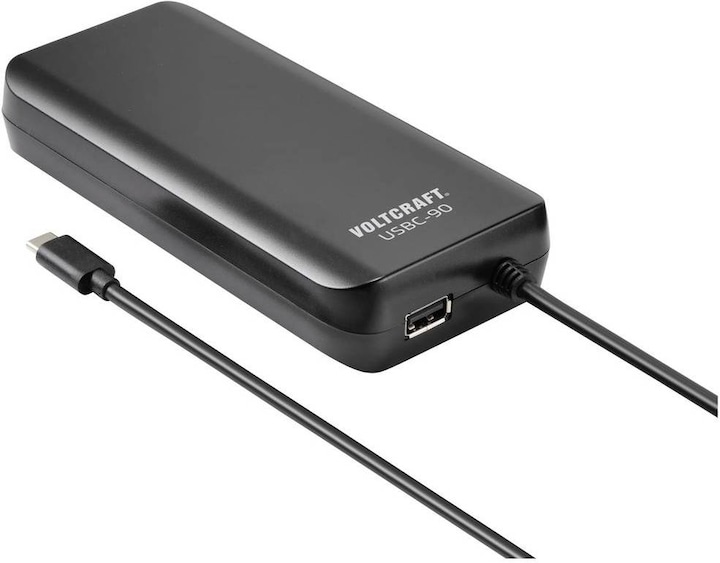 Image du produit Voltcraft USBC-90 Adaptateur secteur pour ordinateur portable 90 W 5 V/DC 9 12 15 20 V/DC (90 W)